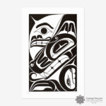 Wolf Serigraph by Northwest Coast Native Artist Karla L. West