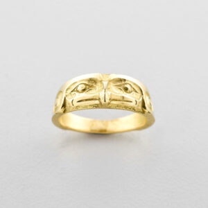 Gold Eagle Ring by Northwest Coast Native Artist Philip Janze