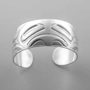 Silver Frog Bracelet by Northwest Coast Native Artist Daniel Yunkws