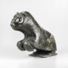 Stone Muskox Sculpture by Inuit Native Artist Kellipalik Etidloi