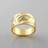 Gold Eagle Ring by Northwest Coast Native Artist Philip Janze