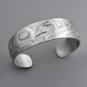 Silver Eagle Bracelet by Northwest Coast Native Artist Alvin Adkins