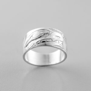 Silver Bear Ring by Northwest Coast Native Artist Allen Thompson