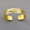 Gold Raven Bracelet by Northwest Coast Native Artist Alvin Adkins