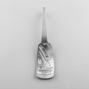 Silver Killerwhale Spoon Pendant by Northwest Coast Native Artist Daniel Yunkws