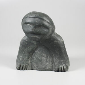 Stone Man Sculpture by Inuit Native Artist Barnabus Arnasungaaq