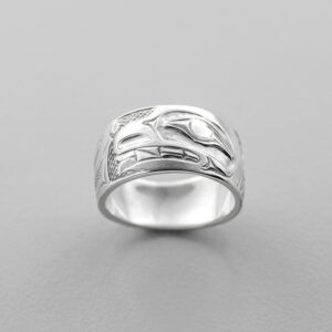 Silver Bear Ring by Northwest Coast Native Artist Allen Thompson