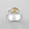 Silver and Gold Eagle Ring by Northwest Coast Native Artist Robert Walsh