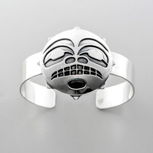 Silver Sun Bracelet by Northwest Coast Native Artist Wayne Wilson