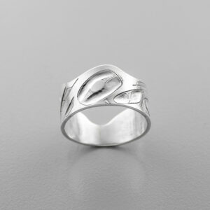 Silver Hummingbird Ring by Northwest Coast Native Artist Alvin Adkins