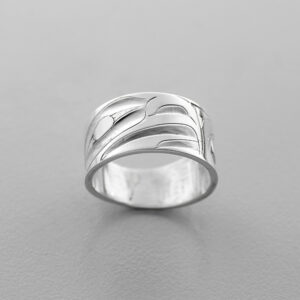 Silver Eagle Ring by Northwest Coast Native Artist Alvin Adkins