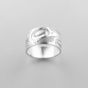 Silver Hummingbird Ring by Northwest Coast Native Artist Alvin Adkins