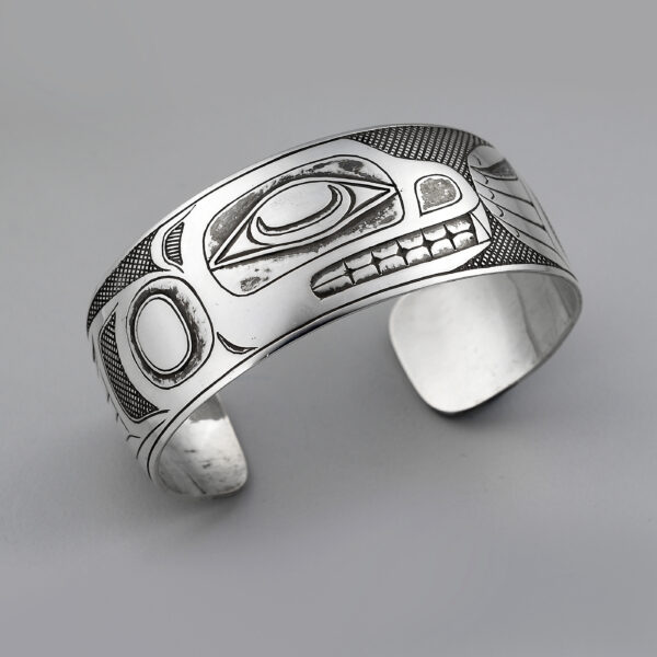 Silver Sea Lion Bracelet by Northwest Coast Native Artist Barry Wilson