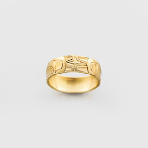 Gold Eagle Ring by Native Artist Carmen Goertzen