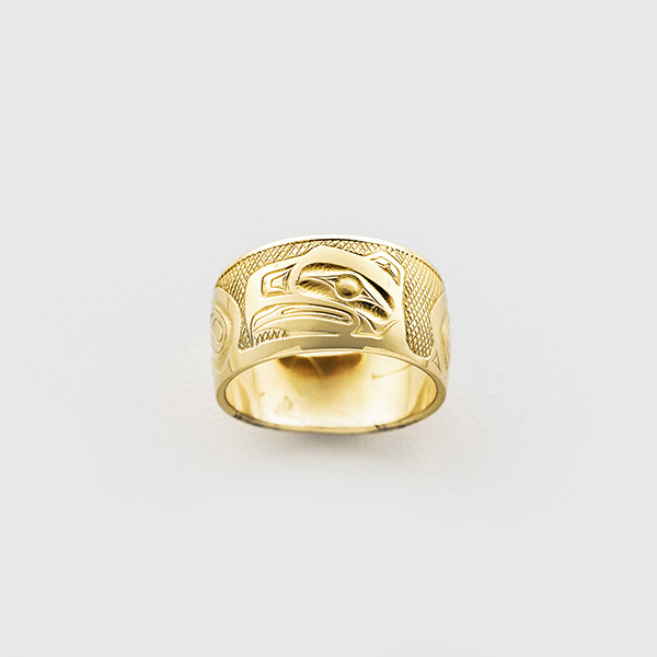 18k Gold Eagle Ring 