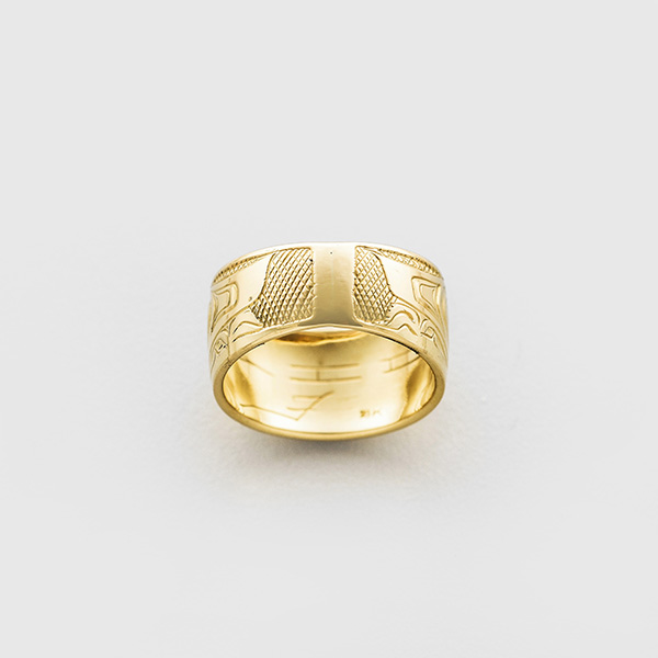 Gold Eagle Ring by Native Artist Frank Paulson