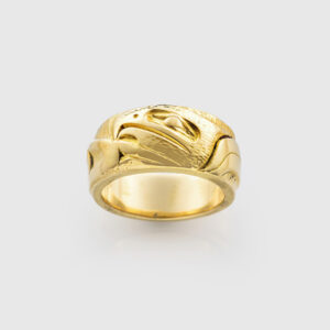 Gold Eagle Ring by Northwest Coast Artist Mark Preston