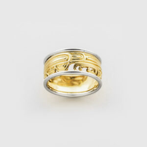 Gold Thunderbird Ring by Native Artist Norman Bentley