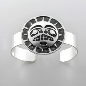 Silver Moon Bracelet by Northwest Coast Native Artist Wayne Wilson