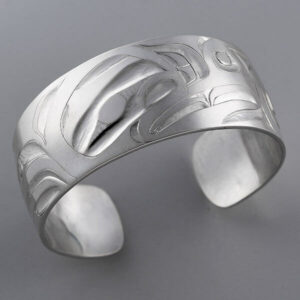 Silver Eagle Bracelet by Northwest Coast Native Artist Alvin Adkins