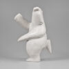 Stone Bear Sculpture by Inuit Native Artist Padlaya Qiatsuq