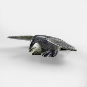 Stone Bird Sculpture by Inuit Native Artist Kellipalik Etidloi