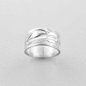 Silver Frog Ring by Northwest Coast Native Artist Allen Thompson