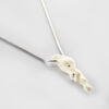 Carved Bone Eagle Pendant by Gary Olver