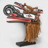 Wood and Bark Hamatsa Mask by Northwest Coast Native Artist Donald Svanvik