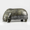 Stone Muskox Sculpture by Inuit Native Artist Noah Jaw