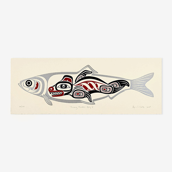 Iinang Xaadee Herring People - Kay Sea Lion I print by Native Artist April White
