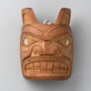 Wood and Abalone Shell Beaver Amulet by Northwest Coast Native Artist Ron Russ