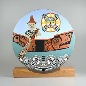 Hide Drum by Northwest Coast Native Artist Henry Green