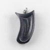 Argillite Dorsal Fin Pendant by Northwest Coast Native Artist Amy Edgars