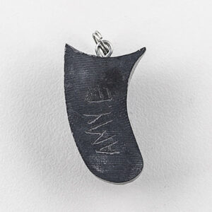 Argillite Dorsal Fin Pendant by Native Artist Amy Edgars
