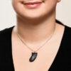 Argillite Killerwhale Pendant by Northwest Coast Native Artist Amy Edgars