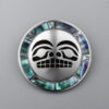 Silver and Abalone Shell Sun Pendant by Northwest Coast Native Artist Wayne Wilson