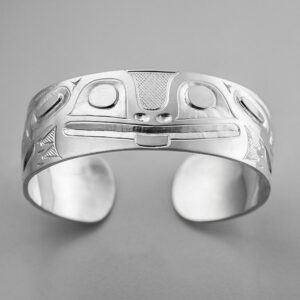 Silver Frog Bracelet by Northwest Coast Native Artist Ivan Thomas