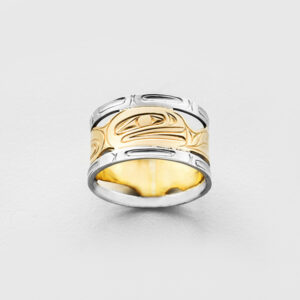 Gold Killerwhale Ring by Northwest Coast Native Artist Corrine Hunt