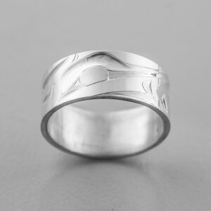 Silver Eagle Ring by Northwest Coast Native Artist Alvin Adkins