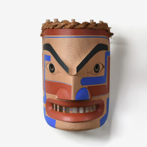 Wood Portrait Mask by Northwest Coast Native Artist Douglas David
