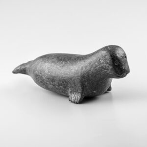 Stone Seal Sculpture by Inuit Native Artist