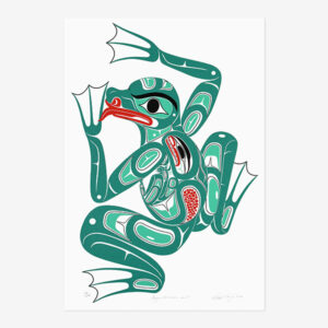 Frog with Human Spirit Print by Northwest Coast Native Artist Richard Shorty