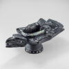 Argillite and Abalone Shell Raven Dish by Northwest Coast Native Artist Lionel Samuels