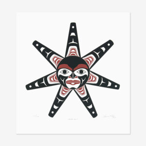 Haida Sun Print by Northwest Coast Native Artist Clarence Mills