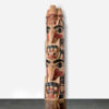 Wood Watchman, Eagle, Frog, and Human Totem Pole by Northwest Coast Native Artist Garner Moody