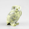 Stone Owl Sculpture by Inuit Native Artist Pitsiulak Qimirpik