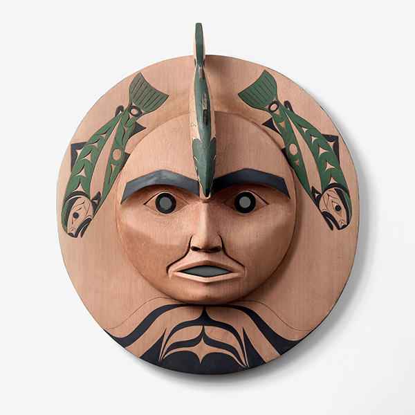 Wood Moon Mask by Northwest Coast Native Artist Tim Paul