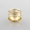 Gold Raven Ring by Northwest Coast Native Artist Ivan Thomas