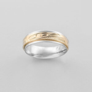 Gold Raven Ring by Northwest Coast Native Artist Corrine Hunt